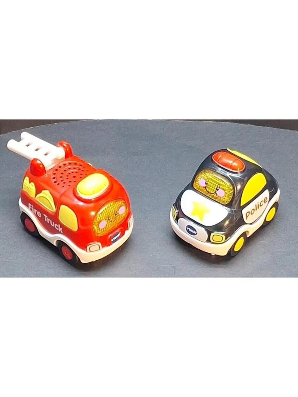 Vtech Go! Go! Smart Wheels Paul Police Cop Car Lights Sound TESTED WORKS Bundle